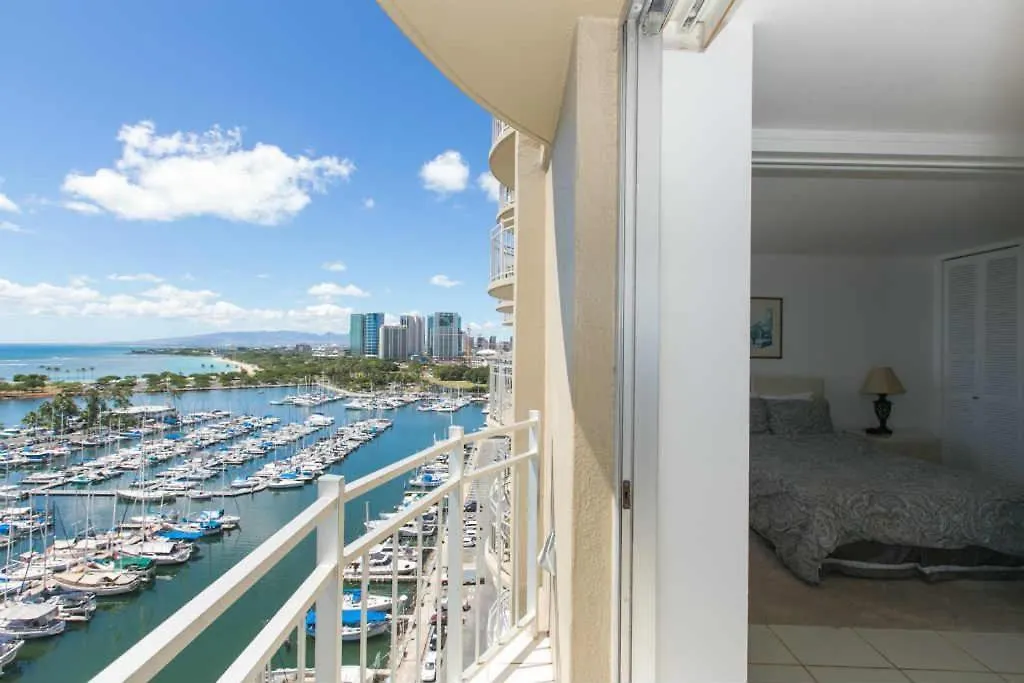 Appartement Ilikai Marina 1688 Yacht Harbor View 1Br à Honolulu