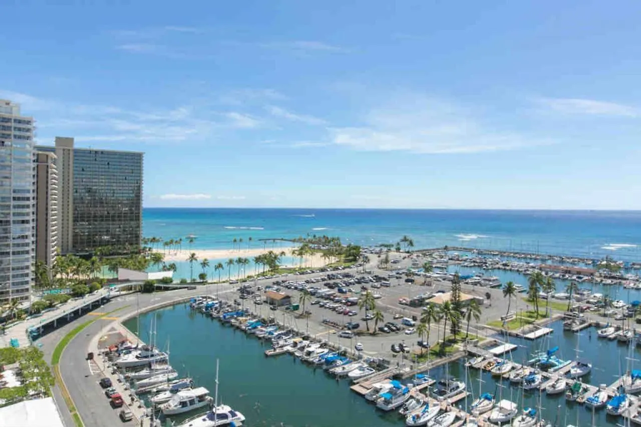 Appartement Ilikai Marina 1688 Yacht Harbor View 1Br à Honolulu