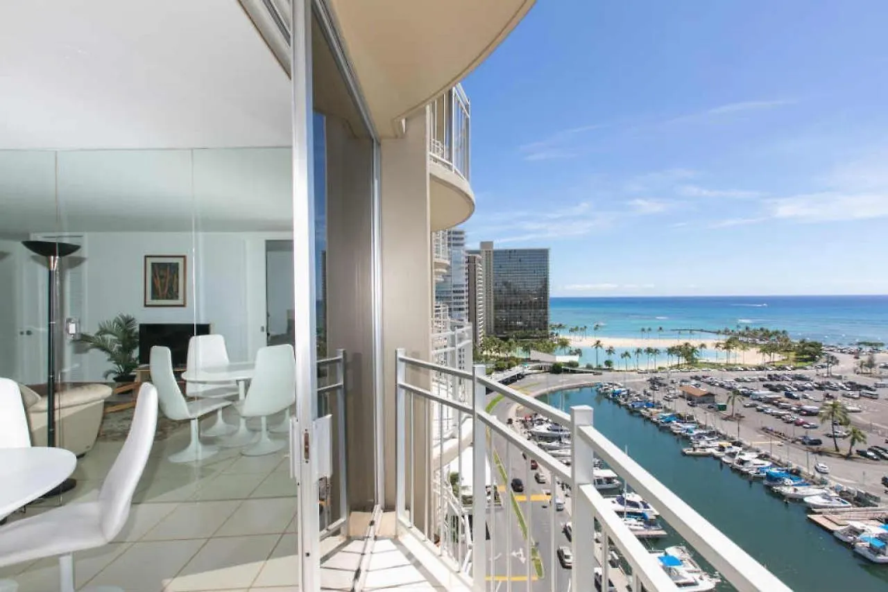 Appartement Ilikai Marina 1688 Yacht Harbor View 1Br à Honolulu