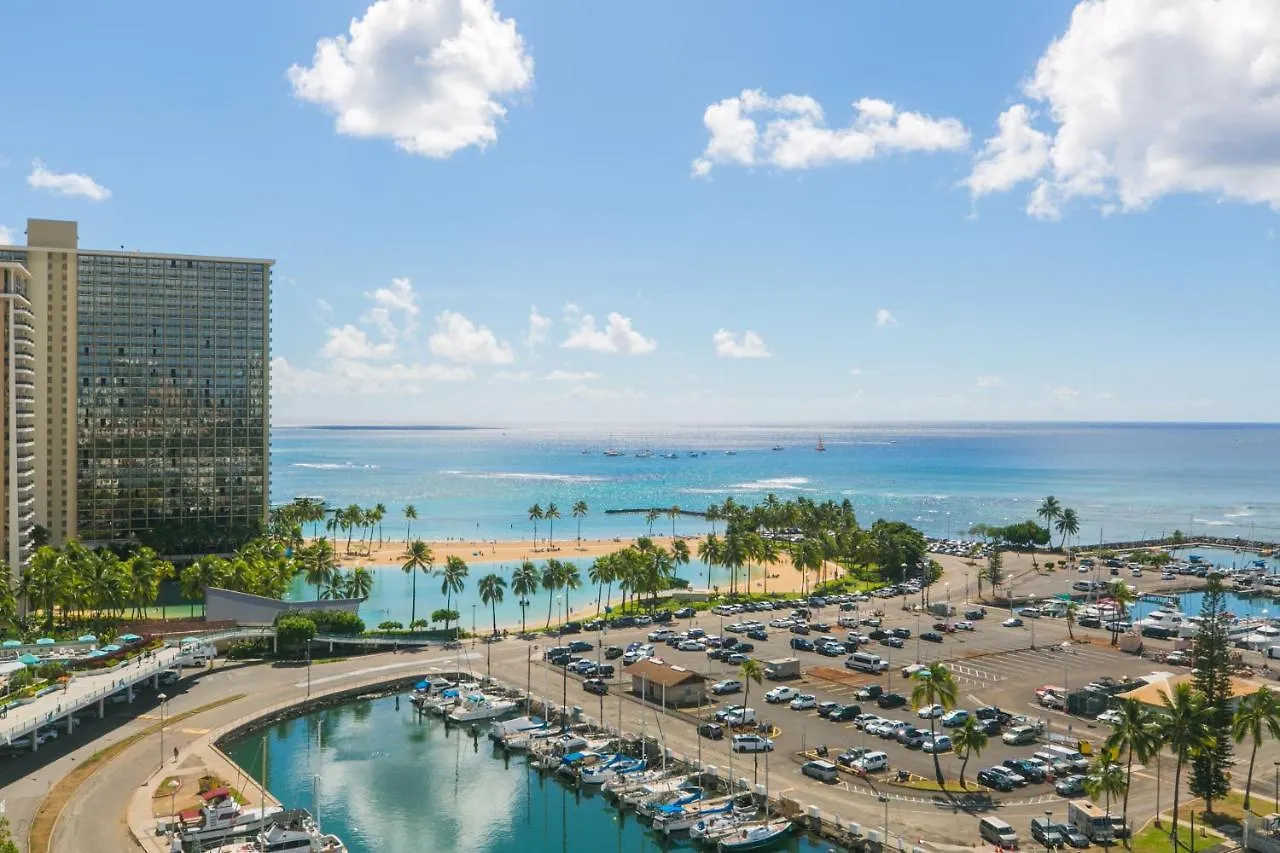 Appartement Ilikai Marina 1688 Yacht Harbor View 1Br à Honolulu